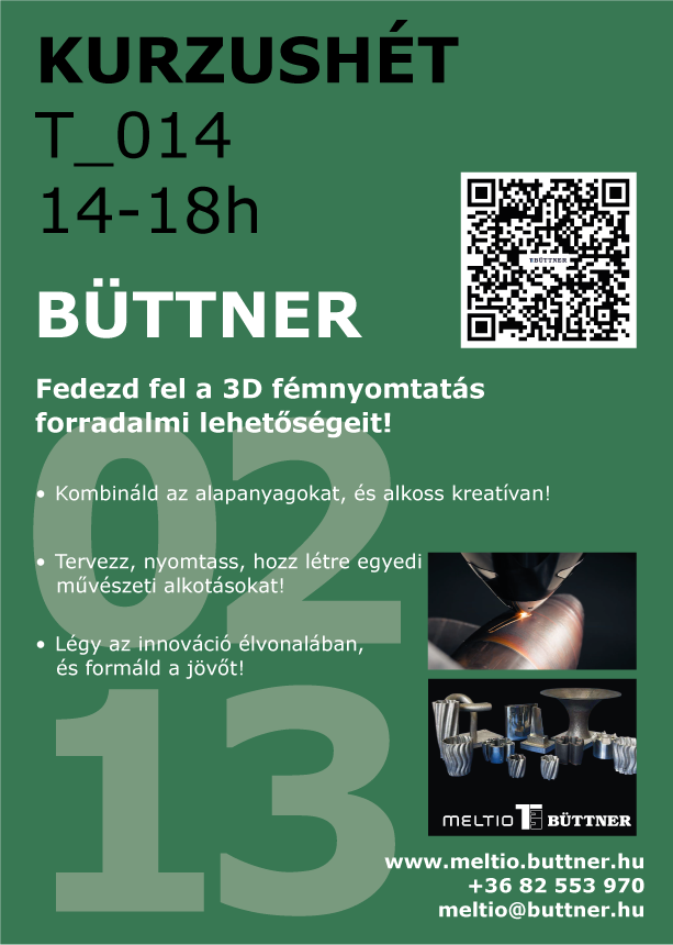 MOME kurzushét plakát — Büttner: a 3D fémnyomtatás forradalmi lehetőségei