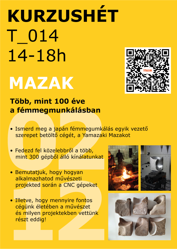 MOME kurzushét plakát — Mazak: több mint 100 éve a fémmegmunkálásban